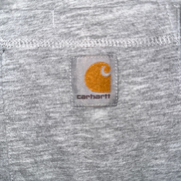 Carhartt Force Relaxed Fit Long Sleeve T-Shirt 2XL Gray Pocket Tee - Picture 7 of 10